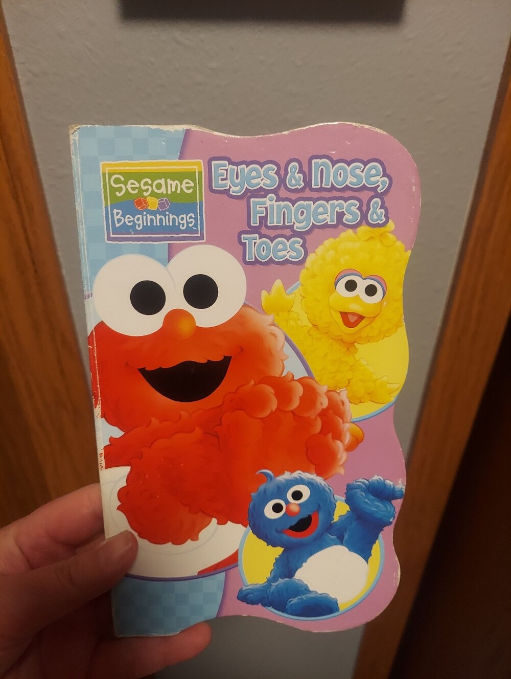 Sesame Beginnings Eyes & Nose Fingers & Toes Board Book Elmo Cookie Monster